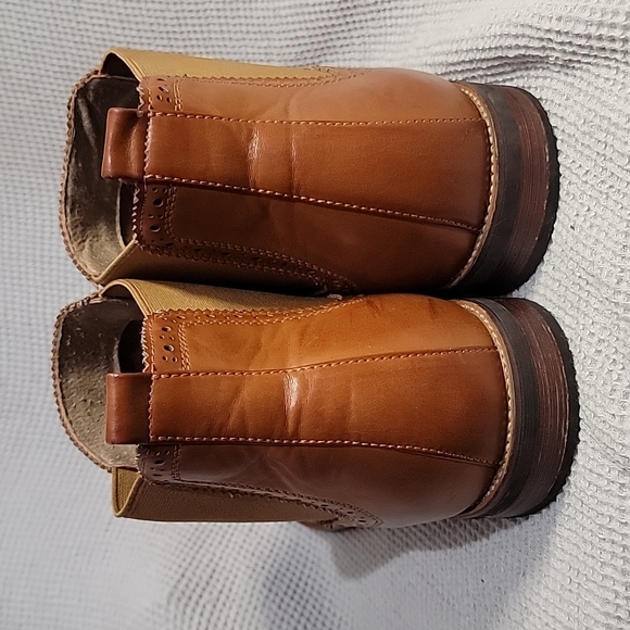 Broughed Wingtip Chelsea Ankle Boots by WulFul M sz 13 EUC - Picture 6 of 7